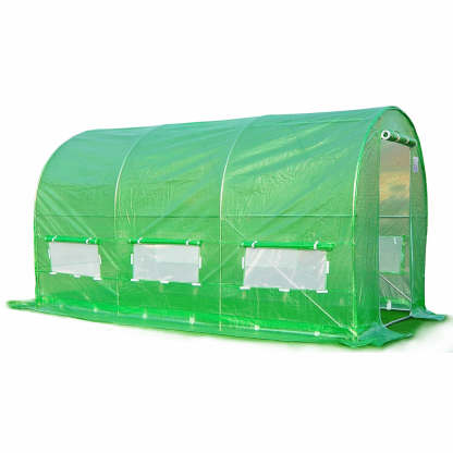 Solar / Sera gradina cu schelet metalic 3 x 2 m, verde