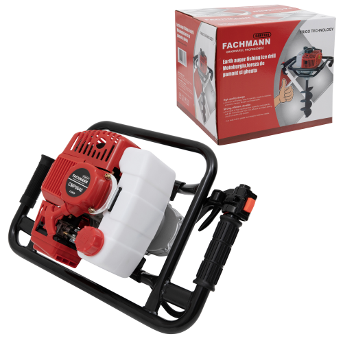 Motoburghiu pe benzina (foreza) 6.0CP rosu TRIGO (fara burghiu)