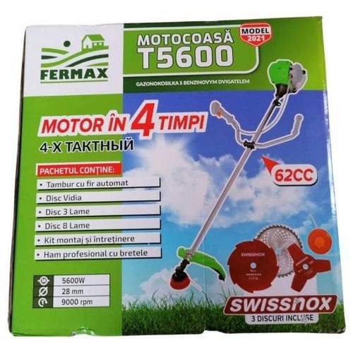MOTOCOASA FERMAX T5600, MOTOR 4 TIMPI, 7CP, ACCESORII INCLUSE