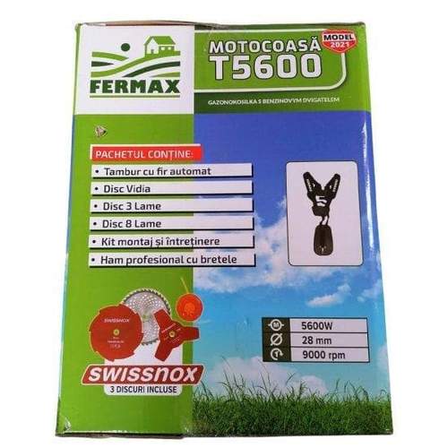 MOTOCOASA FERMAX T5600, MOTOR 4 TIMPI, 7CP, ACCESORII INCLUSE