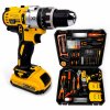 Masina de gaurit si insurubat cu percutie xr 110 accesorii, 2 acumulatori, 36v, 5ah